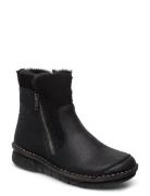 73381-00 Shoes Boots Ankle Boots Ankle Boots Flat Heel Black Rieker