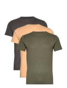 3 Pack T-Shirts Tops T-shirts Short-sleeved Multi/patterned Denim Proj...