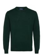Cotton Crewneck Sweater Tops Knitwear Round Necks Green Polo Ralph Lau...