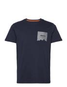 Lr Musto Pocket Tee Sport T-shirts Short-sleeved Blue Musto