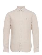 Morris Douglas Linen Shirt-Classic Fit Beige