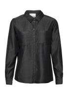 15 The Denim Shirt Tops Shirts Long-sleeved Black My Essential Wardrob...