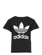 Trefoil Tee Tops T-shirts Short-sleeved Black Adidas Originals