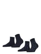 Mini Flower Sso 2P Lingerie Socks Footies-ankle Socks Navy Esprit Sock...