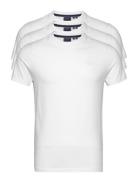 Essential Triple Pack T-Shirt Tops T-shirts Short-sleeved White Superd...