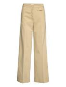 2Nd Newton - Daily Viscose Mix Bottoms Trousers Suitpants Beige 2NDDAY