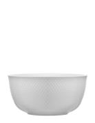 Lyngby Porcelæn Rhombe Serving Bowl Ø22 Cm White Vit