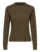 Seasons Wool Long Sleeve Sport T-shirts & Tops Long-sleeved Green PUMA