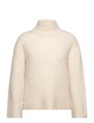 Slfgabella Ls Knit High-Neck W Tops Knitwear Turtleneck Cream Selected...