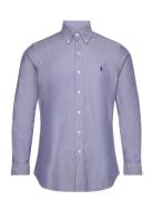 Custom Fit Stretch Oxford Shirt Tops Shirts Casual Navy Polo Ralph Lau...