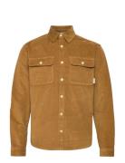 Slhloosekappel Overshirt Ls W Tops Overshirts Brown Selected Homme