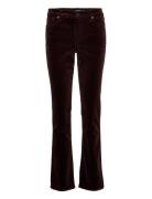 Stretch Corduroy Mid-Rise Straight Pant Bottoms Trousers Straight Leg ...