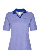 W No Show Ss P Sport T-shirts & Tops Polos Blue Adidas Golf