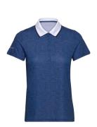 Deni Poloshirt Sport T-shirts & Tops Polos Blue Röhnisch