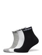 T Lin Ankle 3P Sport Socks Regular Socks Multi/patterned Adidas Perfor...