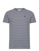 Men`s T-Shirt Ss Tops T-shirts Short-sleeved Blue Garcia