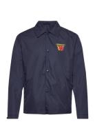 Ali Stacked Logo Coach Jacket Tops Overshirts Navy Double A By Wood Wo...