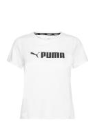 Puma Fit Logo Ultrabreathe Tee Sport T-shirts & Tops Short-sleeved Whi...