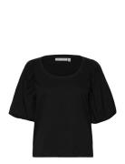 Kisumeiw Top Tops T-shirts & Tops Short-sleeved Black InWear