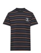 Hmlstripe T-Shirt S/S Sport T-shirts Short-sleeved Black Hummel