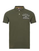 Superdry Applique Classic Fit Polo Khaki Green