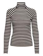 Merino Turtleneck Tops T-shirts & Tops Long-sleeved Multi/patterned Ho...