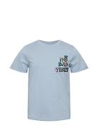 Pkmiri Ria Ss O-Neck Tee Bc Tops T-shirts Short-sleeved Blue Little Pi...