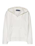 Terry Cotton-Lsl-Sws Tops Sweat-shirts & Hoodies Hoodies White Polo Ra...