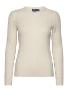 Cable-Knit Cashmere Sweater Tops Knitwear Jumpers Cream Polo Ralph Lau...