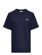 Short Sleeves Tee-Shirt Tops T-shirts Short-sleeved Navy BOSS