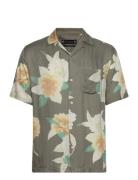 Alamein Ss Shirt Tops Shirts Short-sleeved Khaki Green AllSaints