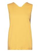 Eleza Tops T-shirts & Tops Sleeveless Yellow Rabens Sal R