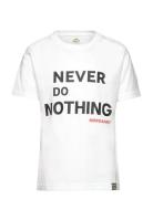 Ndn Thorlino Tee Tops T-shirts Short-sleeved White Mads Nørgaard