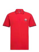 Compass Polo Pique Tops Polos Short-sleeved Red Sebago