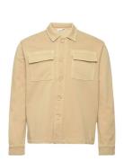 Nuance By Nature? Elm Sweat Overshi Tops Overshirts Beige Knowledge Co...