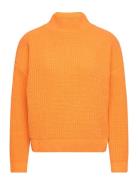 Vmkaia Ls Highneck Pullover Bf Tops Knitwear Turtleneck Orange Vero Mo...