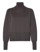 Esisa Rollneck Knit Tops Knitwear Turtleneck Grey Esme Studios