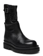 Miquel Shoes Boots Ankle Boots Ankle Boots Flat Heel Black Pavement