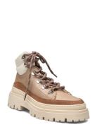 Makena Wool Shoes Boots Ankle Boots Laced Boots Beige Pavement