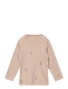 Chou Blouse Tops T-shirts Long-sleeved T-shirts Beige That's Mine