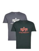 Basic T 2 Pack Designers T-shirts Short-sleeved Grey Alpha Industries