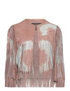 Evie Tydy Tassel Gilet Outerwear Jackets Light-summer Jacket Pink AllS...