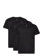 V-Neck Sport T-shirts Short-sleeved Black Adidas Underwear