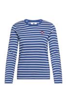 Moa Longsleeve Tops T-shirts & Tops Long-sleeved Blue Double A By Wood...