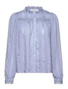 Airlie Shirt Tops Blouses Long-sleeved Blue Lollys Laundry
