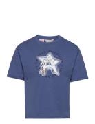 Interactive Avengers T-Shirt Tops T-shirts Short-sleeved Blue Mango