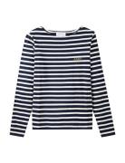 Colombier Amour /Gots Tops T-shirts & Tops Long-sleeved Navy Maison La...