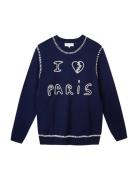 Grand Cerf I Love Paris Designers Knitwear Round Necks Navy Maison Lab...