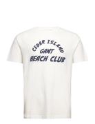Cedar Graphic T-Shirt Tops T-shirts Short-sleeved White GANT