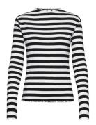 Karen By Simonsen Candacekb Big Stripe Ls Svart